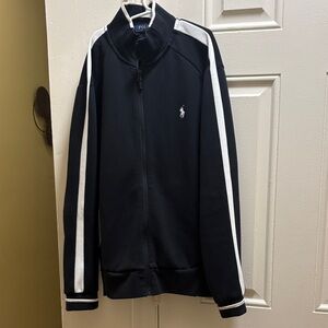 Polo by Ralph Lauren black & white zip up sweater